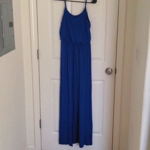 Lush blue maxi dress
